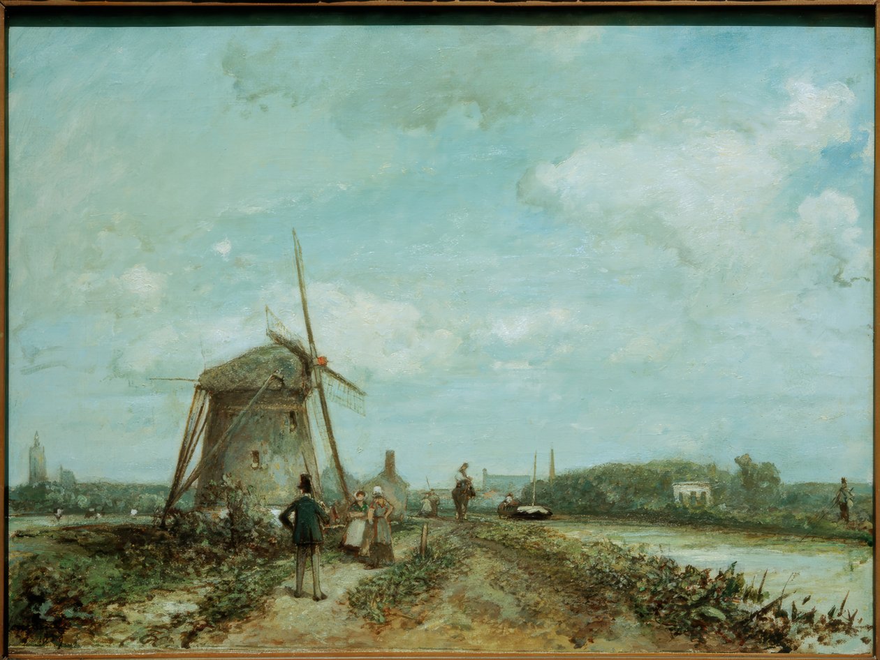 Vonóút Hága közelében alkotó: Johan Barthold Jongkind