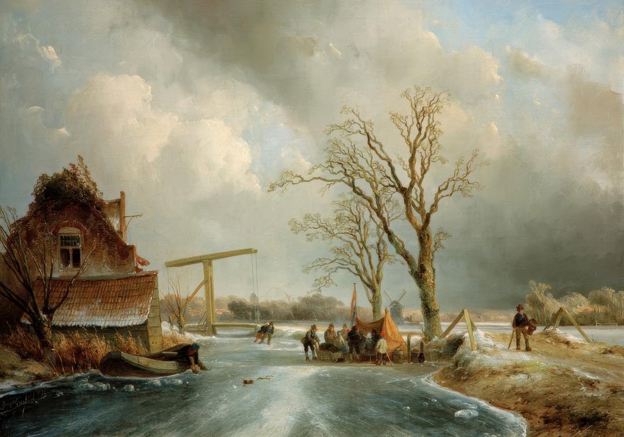 Tél Hollandiában alkotó: Johan Barthold Jongkind