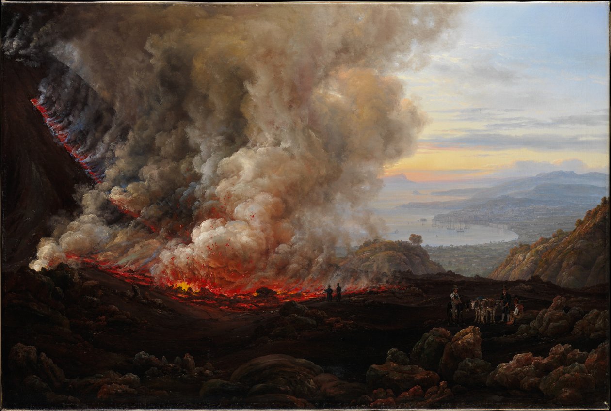 A Vezúv kitörése alkotó: Johan Christian Dahl