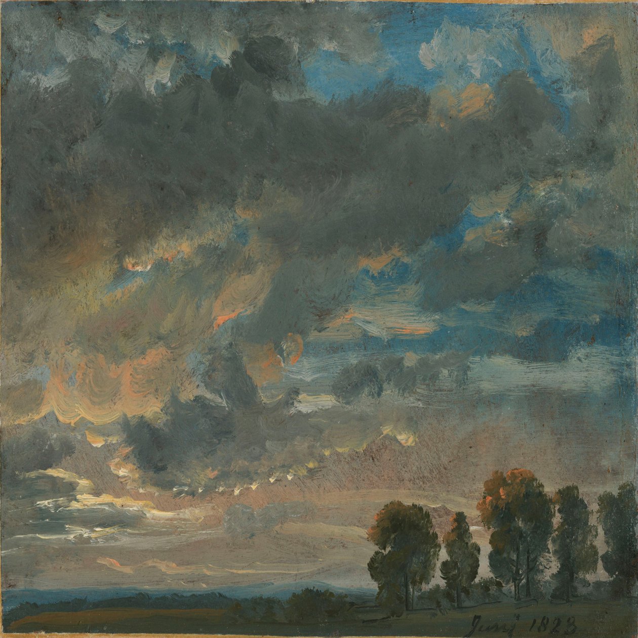 Felhők este alkotó: Johan Christian Dahl