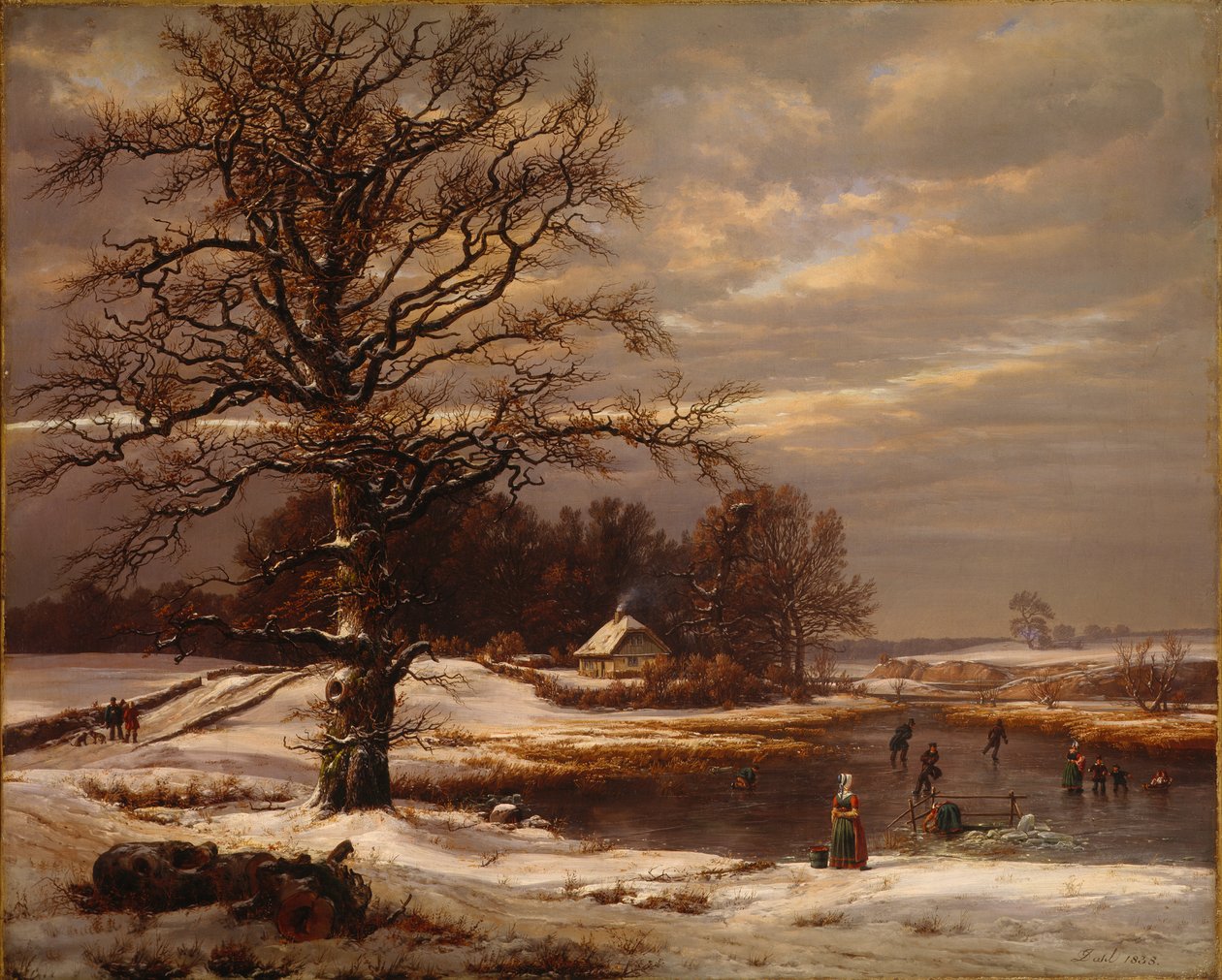 Dán téli táj alkotó: Johan Christian Dahl