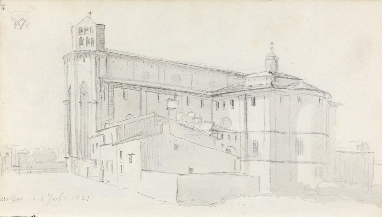 Arezzo-i székesegyház alkotó: Johan Christian Dahl