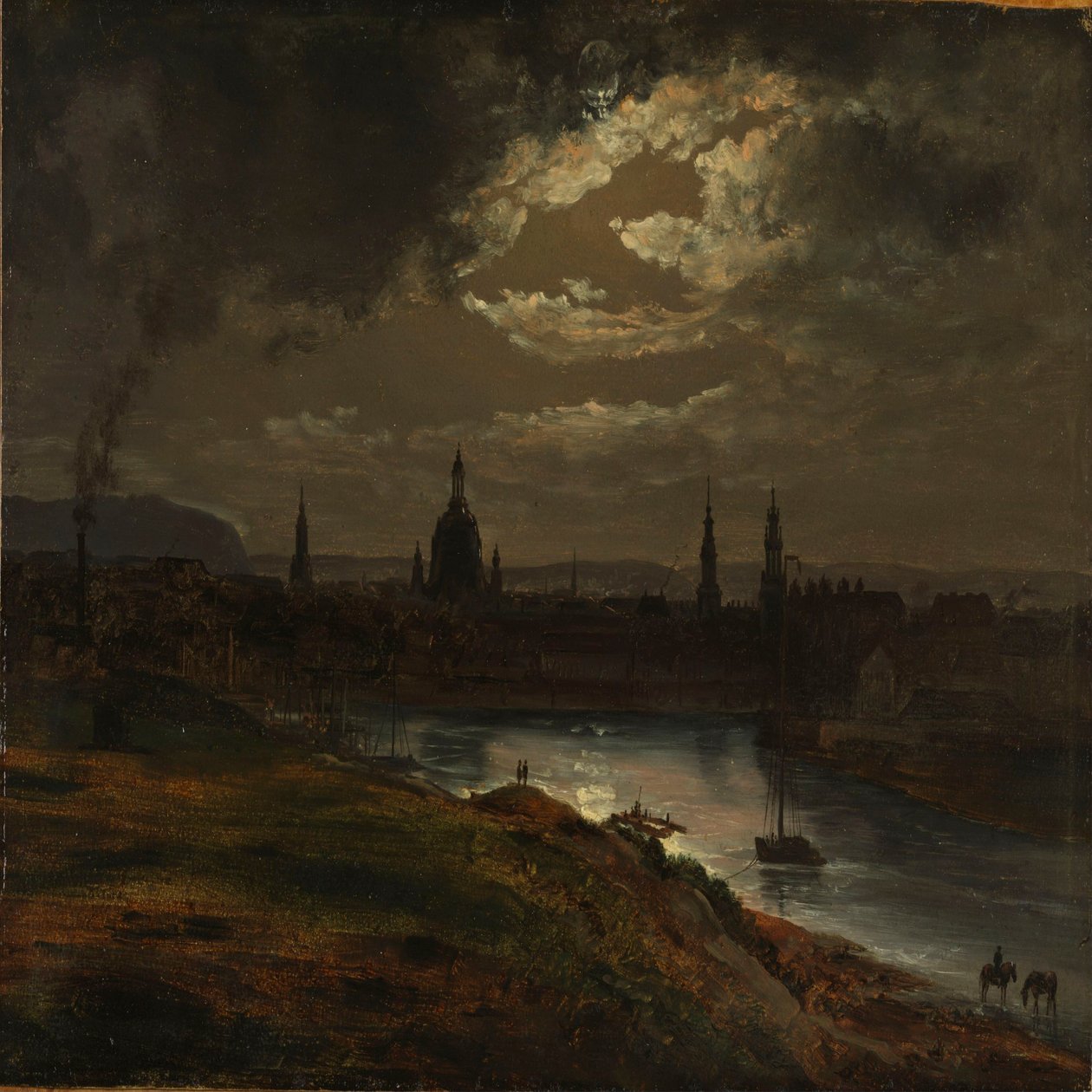 Drezda holdfényben alkotó: Johan Christian Dahl