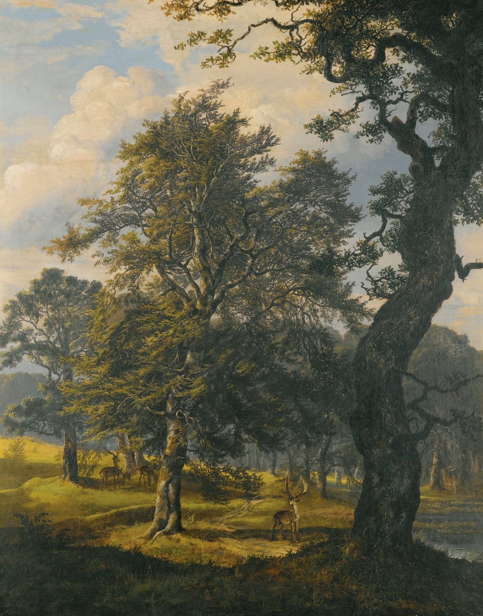 Dyrehaven Koppenhága közelében alkotó: Johan Christian Dahl