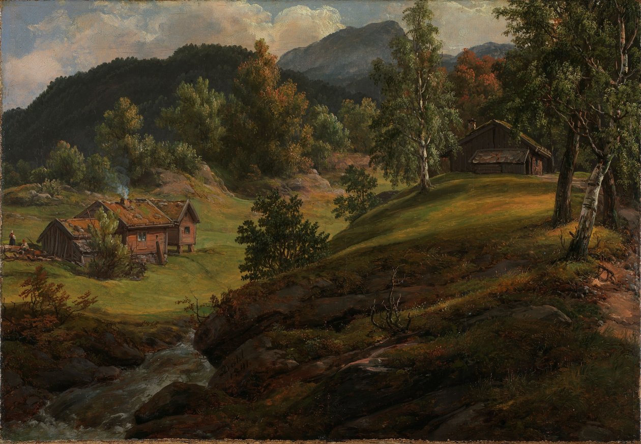 Gazdaság Lyseklosternél alkotó: Johan Christian Dahl