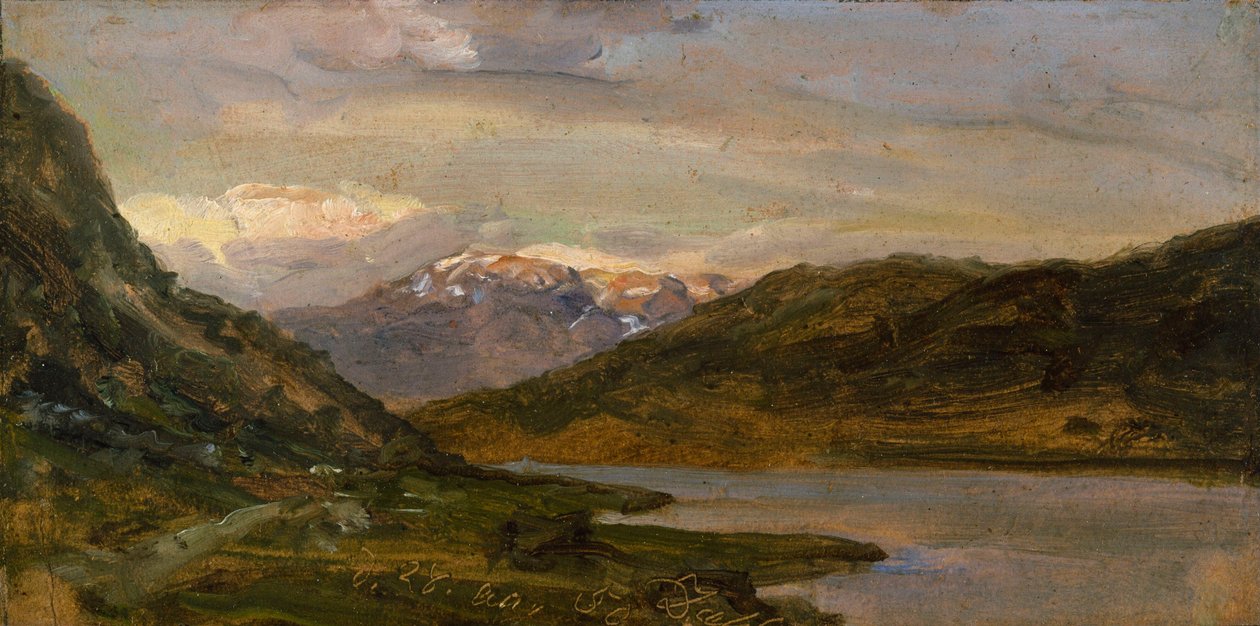 A Filefjell-i Nystuenből alkotó: Johan Christian Dahl