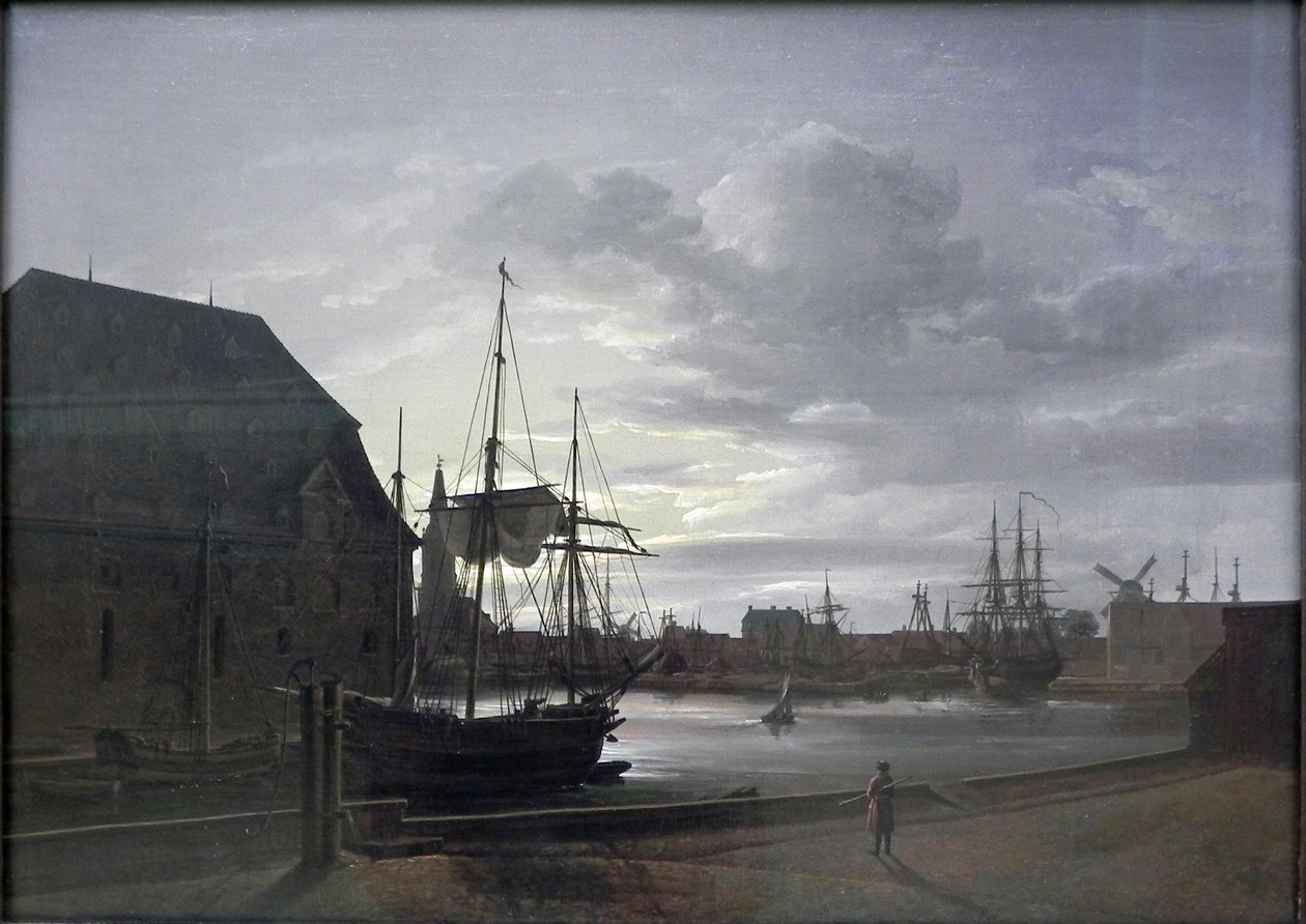 A koppenhágai Frederiksholm-csatorna IV. Keresztély sörfőzdéjével alkotó: Johan Christian Dahl