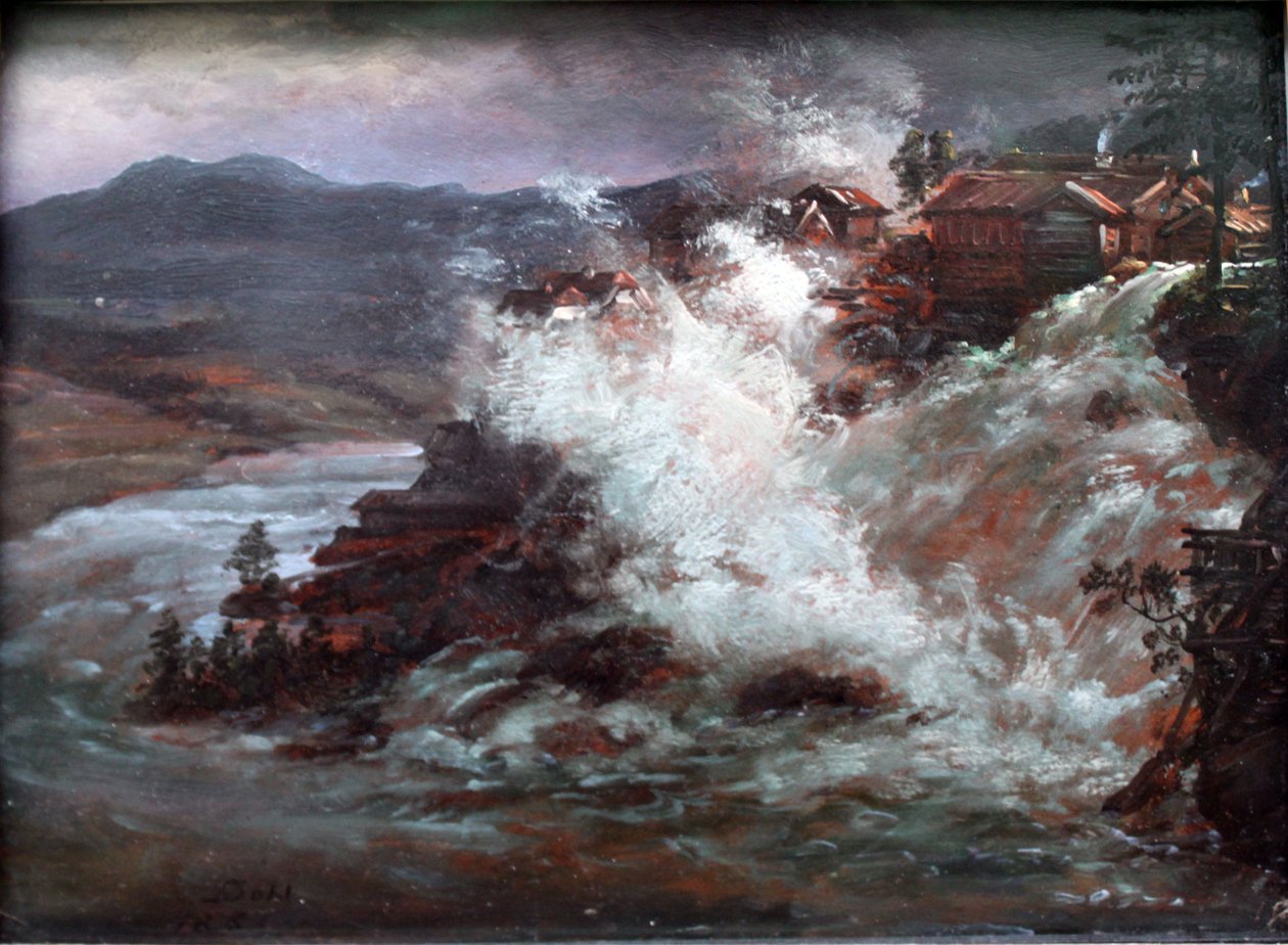 Német: Vízesés Norvégiában Vízesés Norvégiában alkotó: Johan Christian Dahl