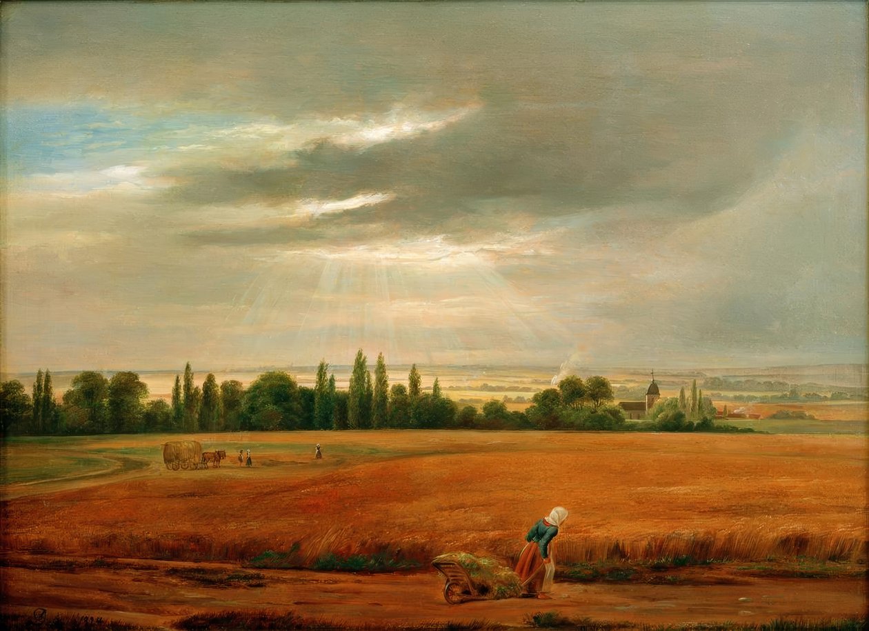 Gabonatáblák Drezda közelében alkotó: Johan Christian Dahl
