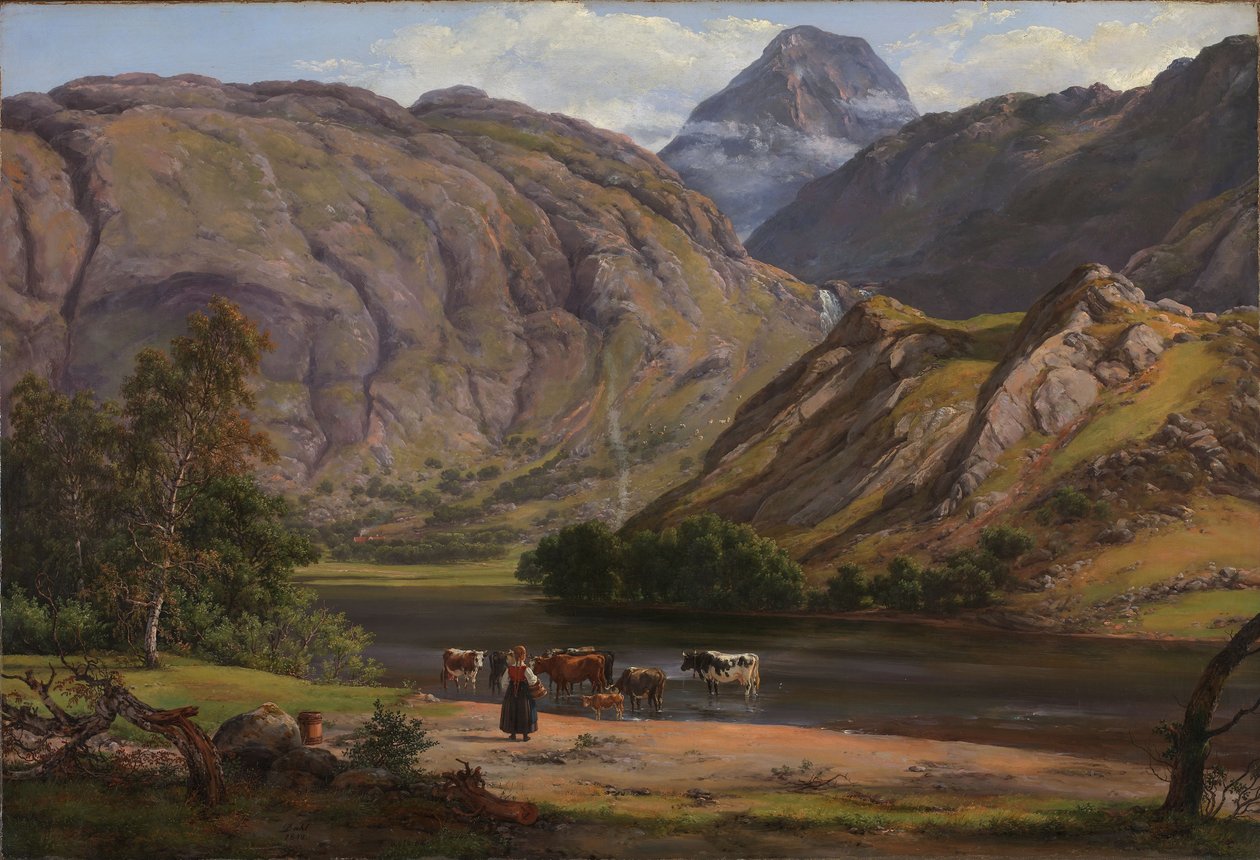 Isdalen Svartediketnél, Bergen közelében alkotó: Johan Christian Dahl