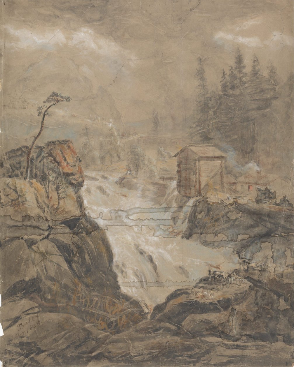 Labrofossen alkotó: Johan Christian Dahl