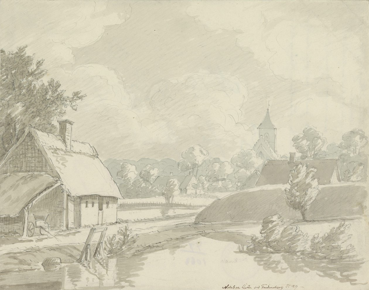 A nødeboi templom Fredensborg mellett alkotó: Johan Christian Dahl