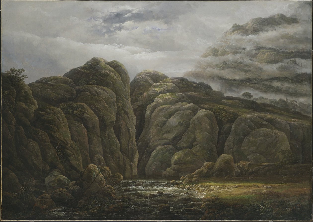 Norvég hegyvidéki táj alkotó: Johan Christian Dahl