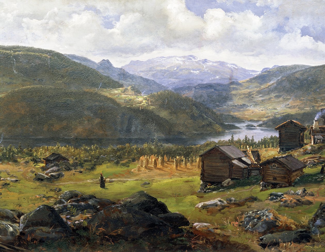 Johan Christian Clausen Dahl (1788-1857) norvég völgye, Norvégia 19. század alkotó: Johan Christian Dahl