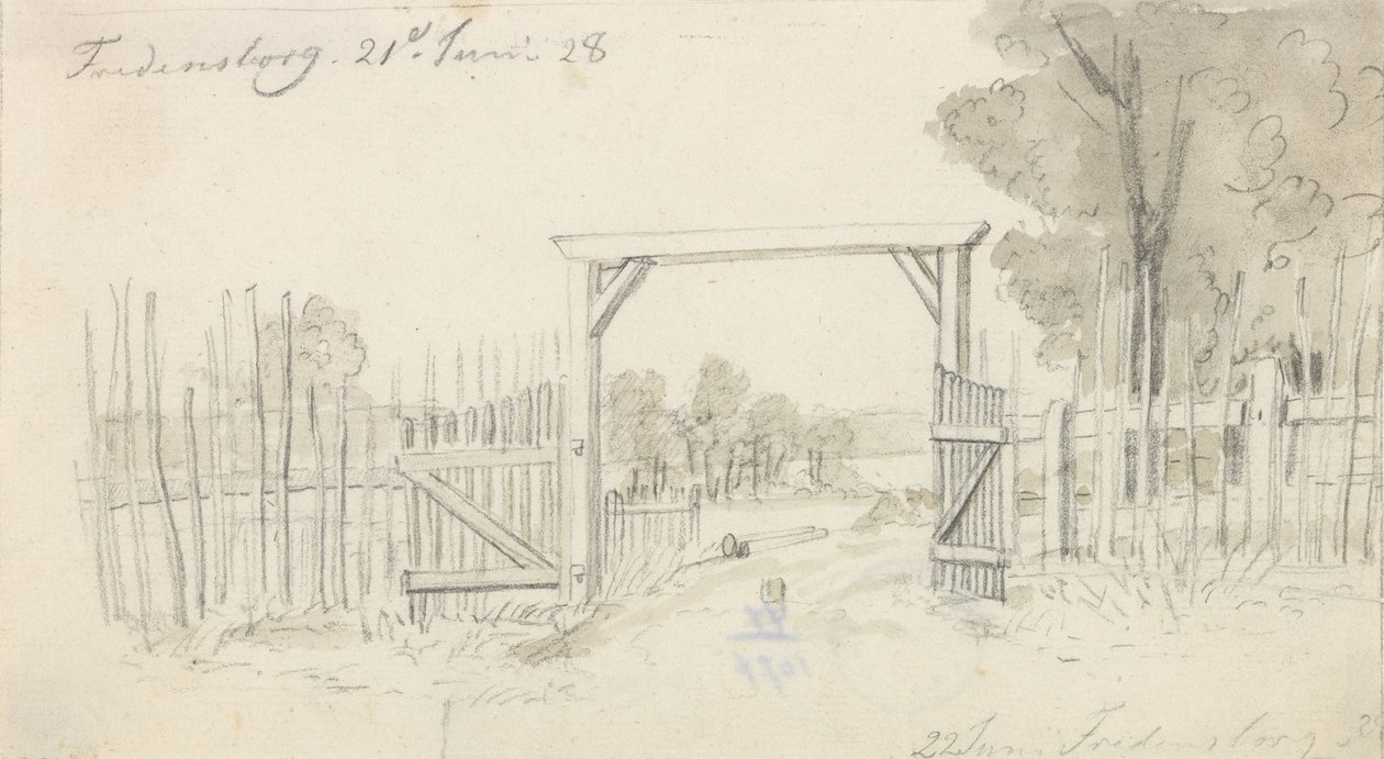 Kikötő, Fredensborg alkotó: Johan Christian Dahl