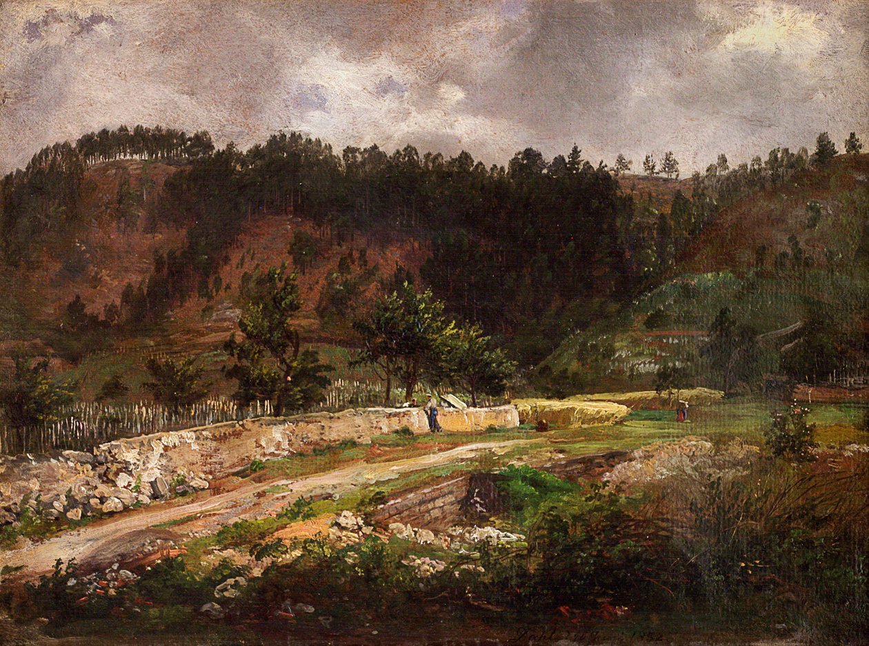 Közút Pillnitz közelében alkotó: Johan Christian Dahl