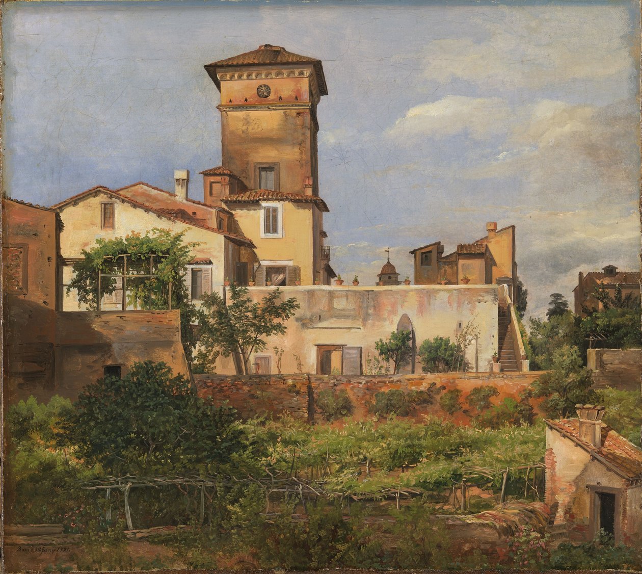Jelenet a Villa Maltából alkotó: Johan Christian Dahl