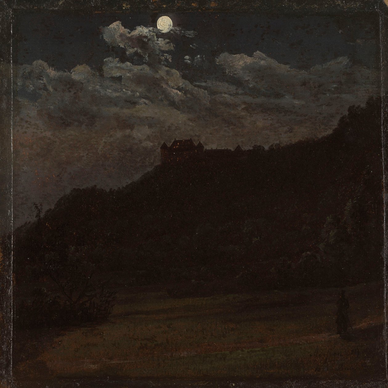 A Meissen melletti Siebeneichen-kastély alkotó: Johan Christian Dahl