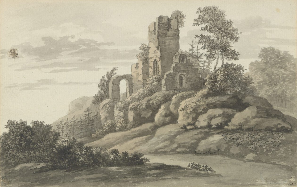 A wehleni várrom alkotó: Johan Christian Dahl