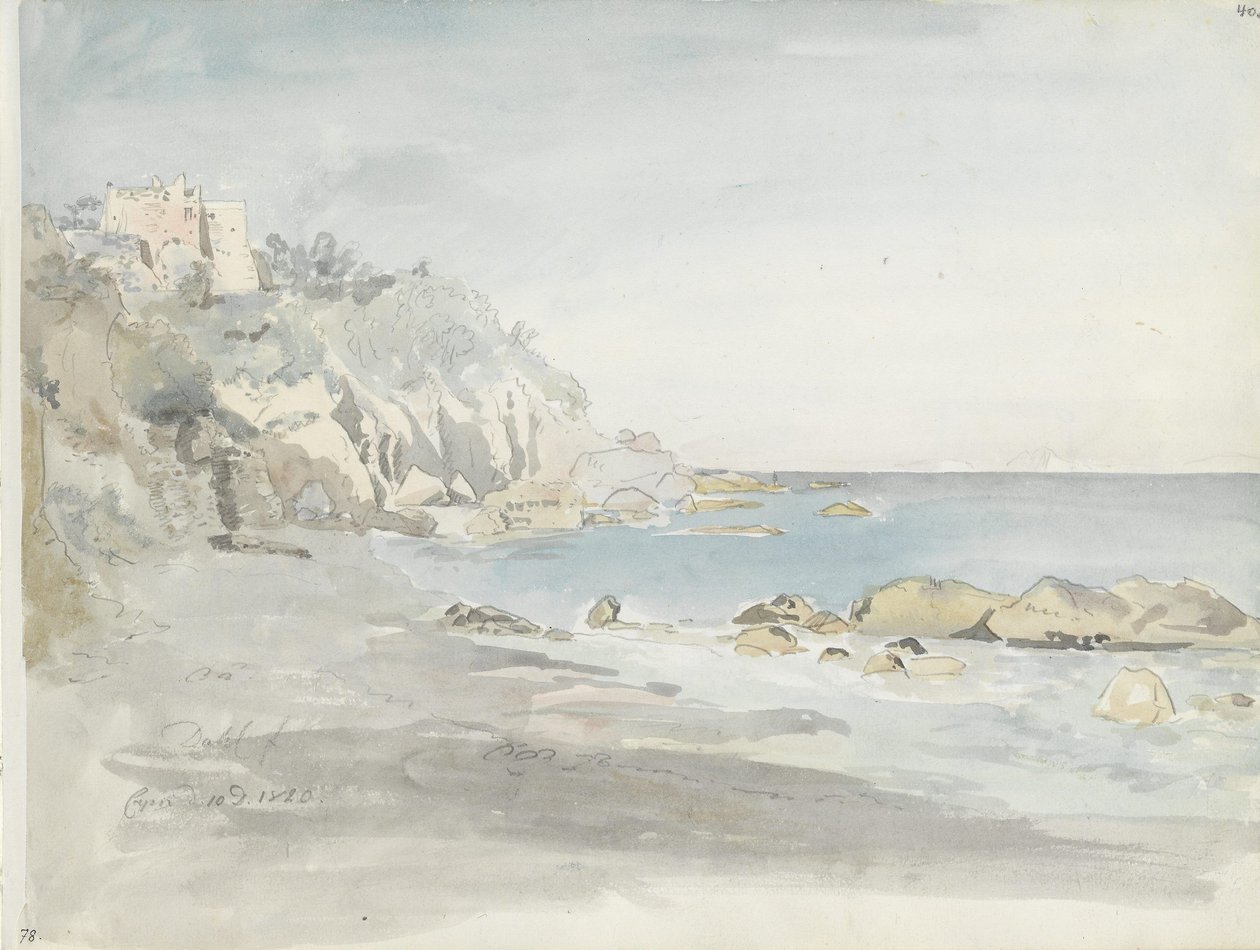 A Marina Grande strandja, Capri alkotó: Johan Christian Dahl