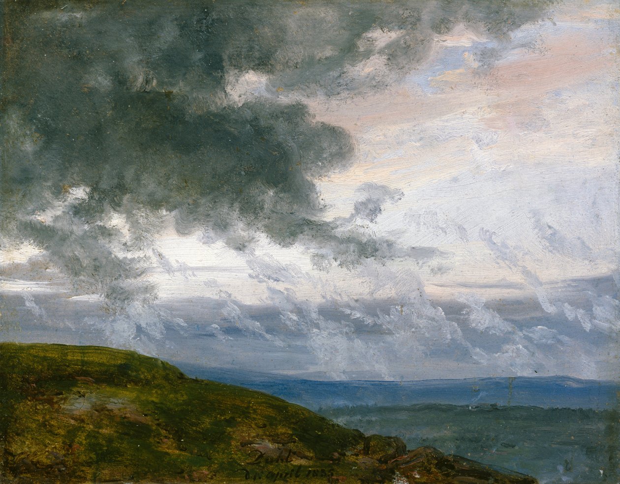 A sodródó felhők tanulmányozása alkotó: Johan Christian Dahl