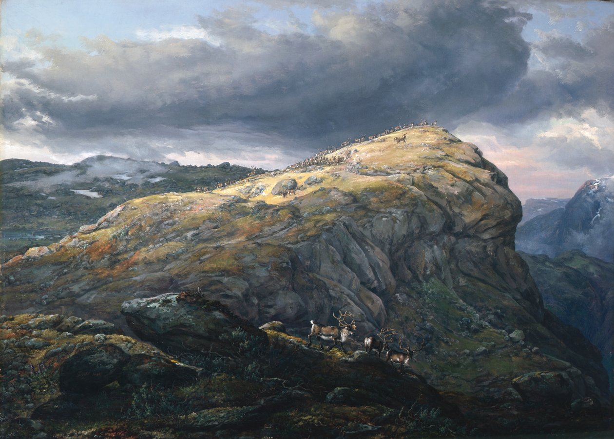 Stugunøset Filefjellben alkotó: Johan Christian Dahl