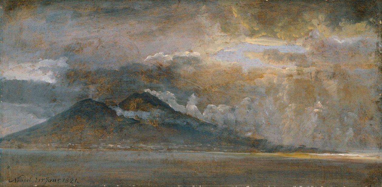 A Nápolyi-öböl a Vezúvval alkotó: Johan Christian Dahl