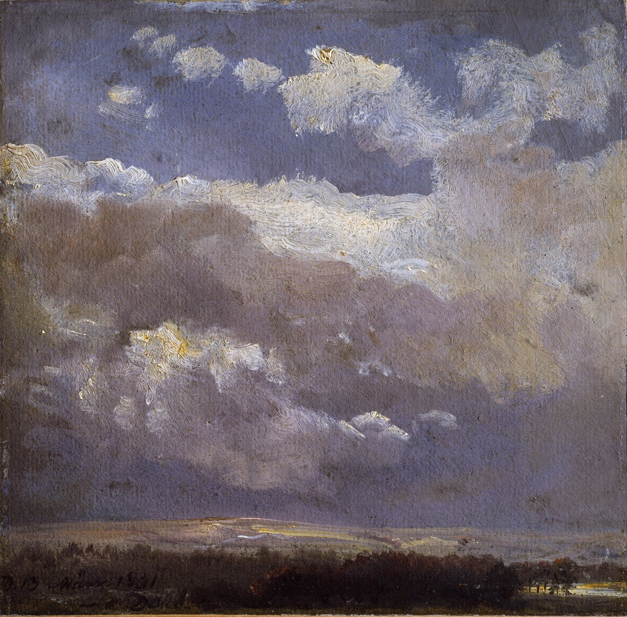 Thunderclouds alkotó: Johan Christian Dahl