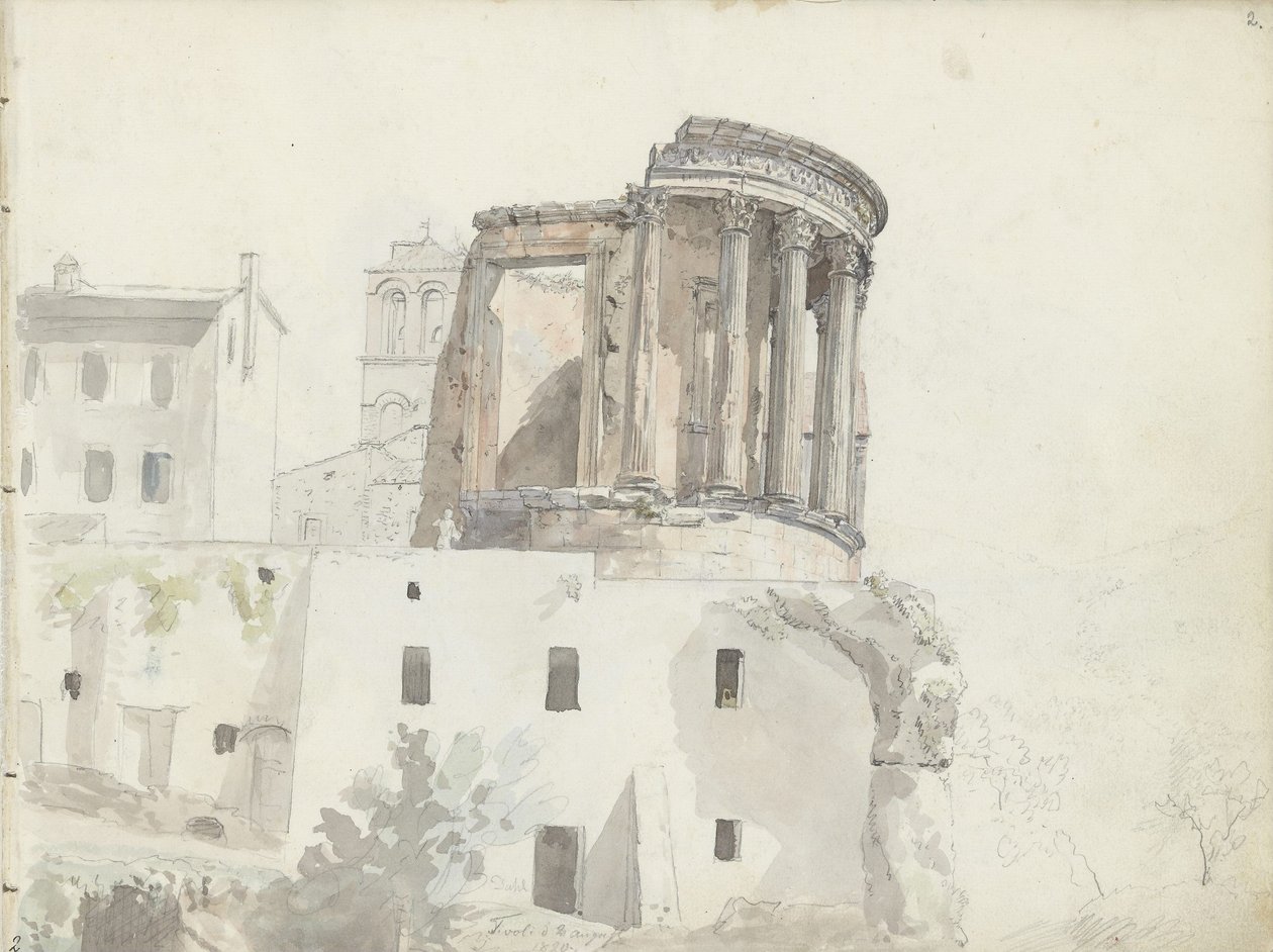 „Vesta-templom”, Tivoli alkotó: Johan Christian Dahl