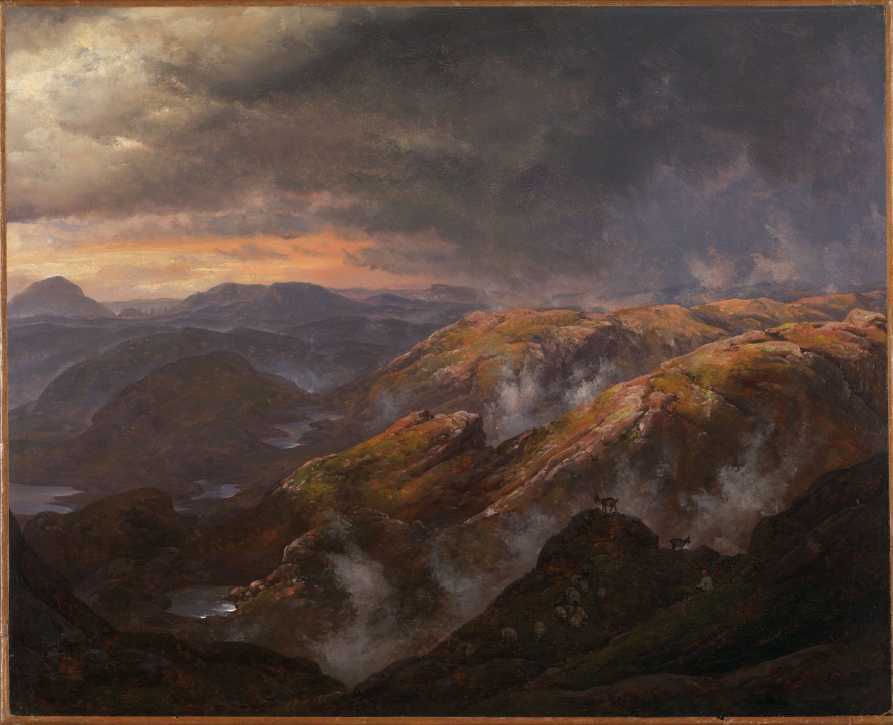 Kilátás a Lyshornetről alkotó: Johan Christian Dahl