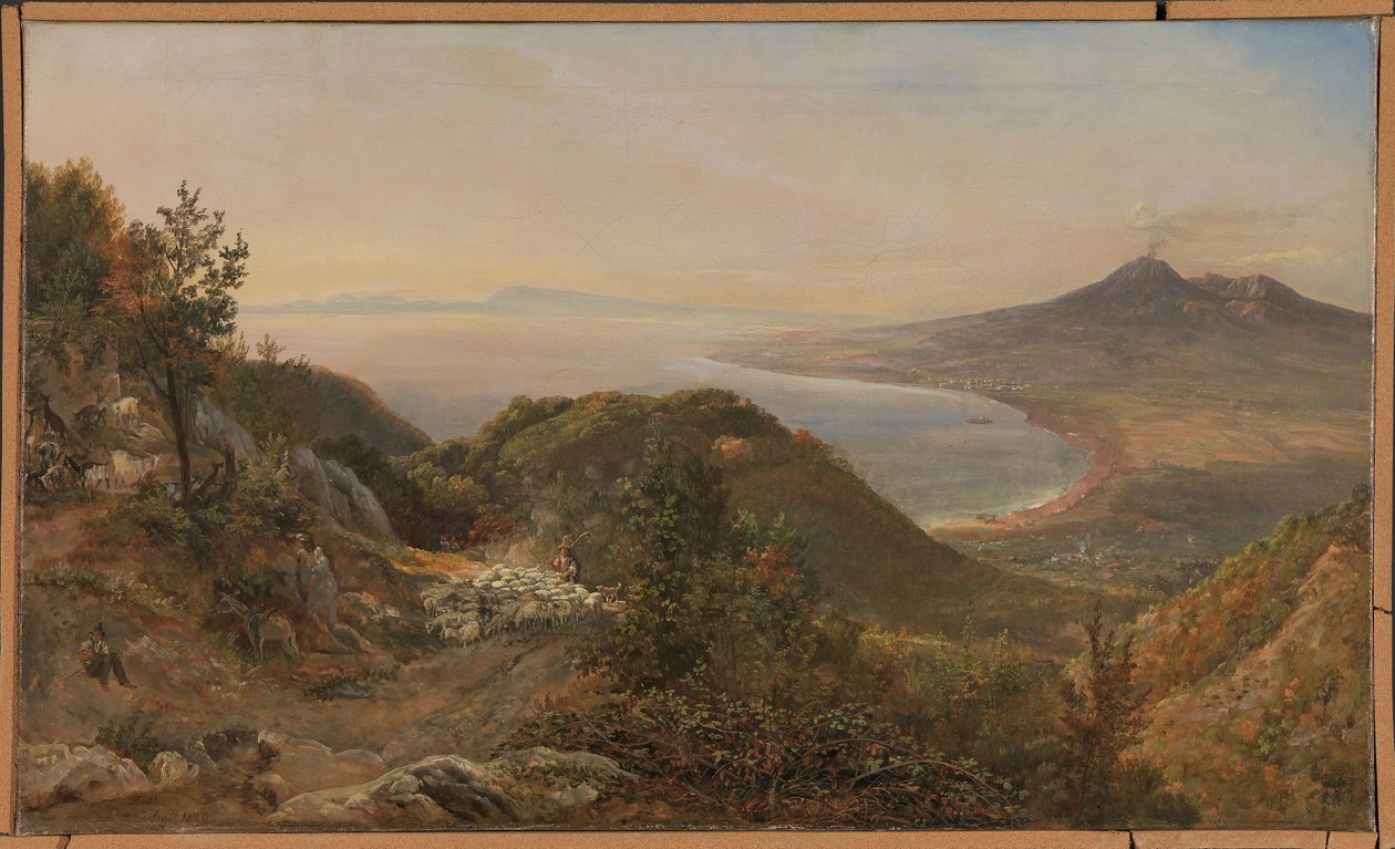 Kilátás Pimonte-ból alkotó: Johan Christian Dahl