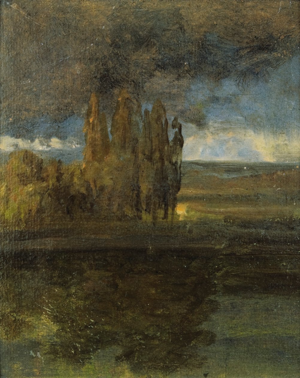 Kilátás az Elbára és a "Der Bär" bástyára alkotó: Johan Christian Dahl