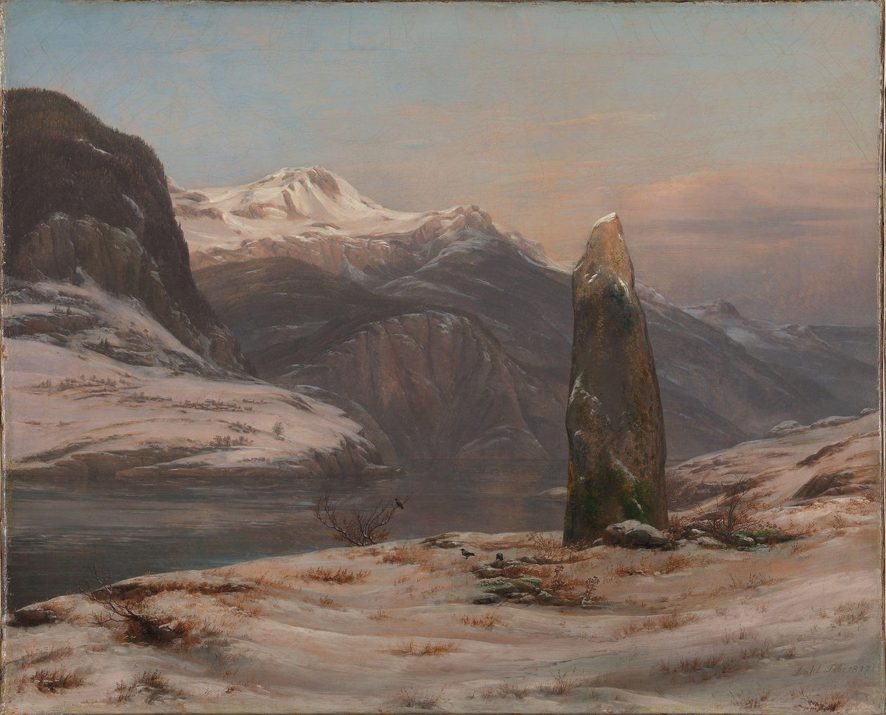 Tél a Sognefjordban alkotó: Johan Christian Dahl