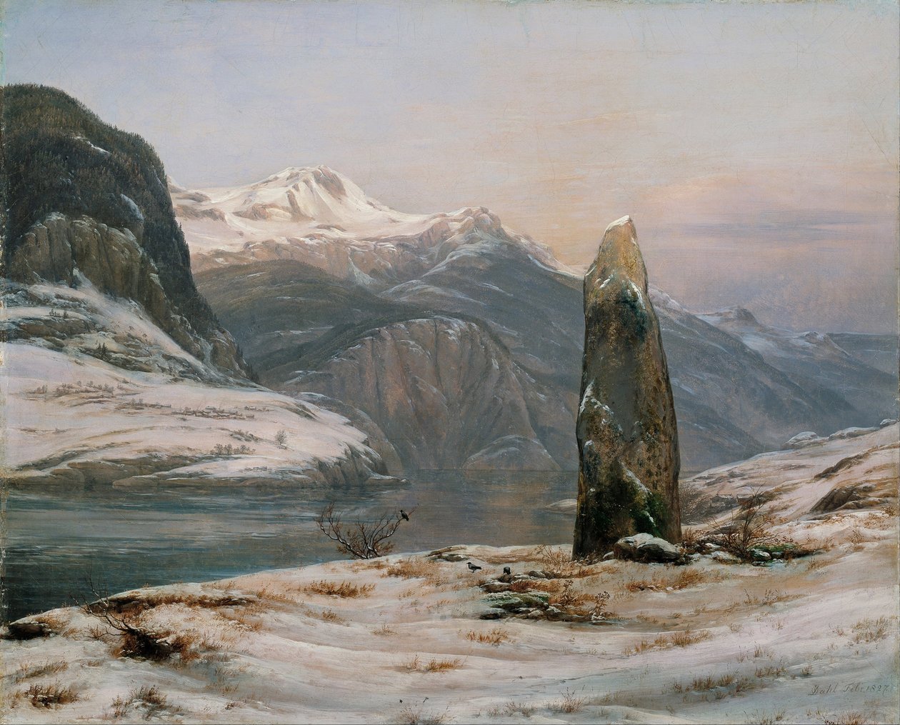 Tél a Sognefjordban alkotó: Johan Christian Dahl