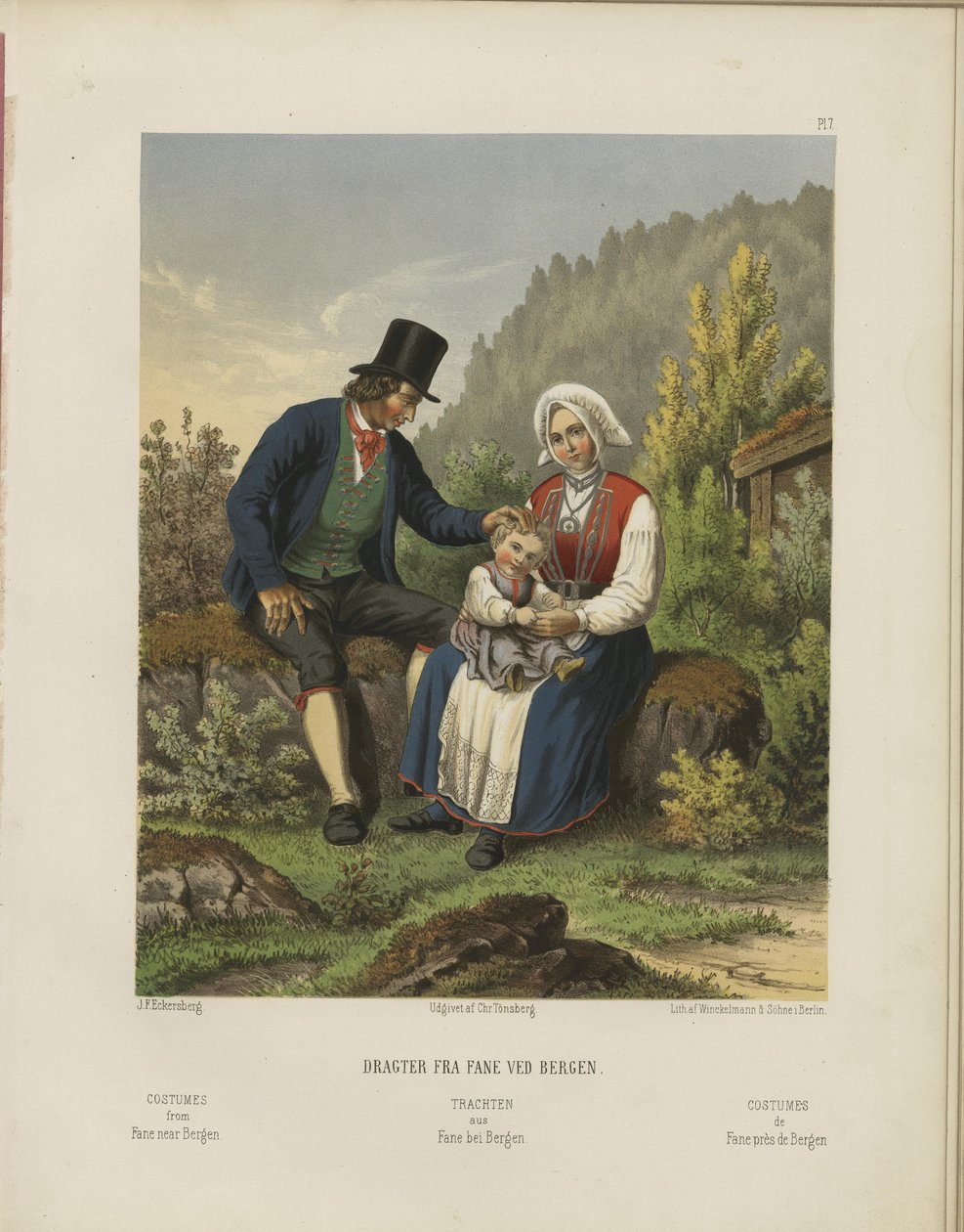 Az illusztráció ismeretlen szerző válogatott norvég népviselet című könyvéből származik, és Chr. Tønsberg kiadója (nem, [1861]) alkotó: Johan Fredrik Eckersberg