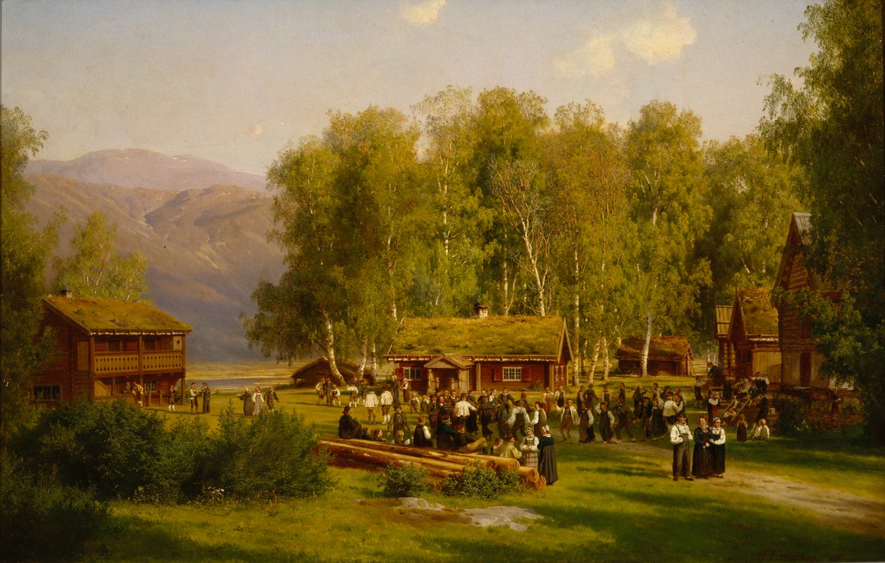 Szentivánéji ünnep alkotó: Johan Fredrik Eckersberg
