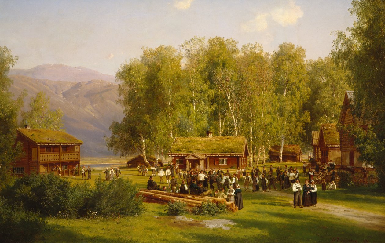 Szentivánéji ünnep alkotó: Johan Fredrik Eckersberg