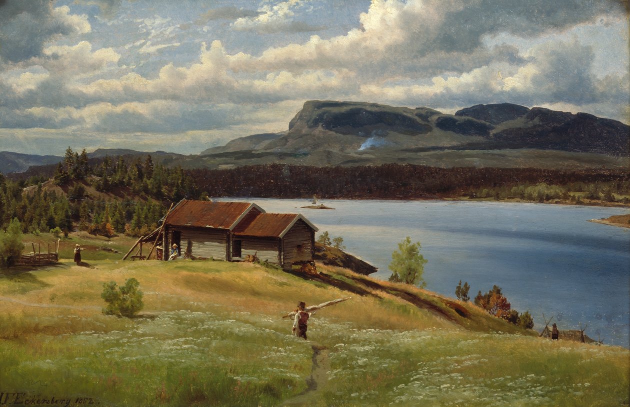 Kisgazdaság a mindennapi élettel alkotó: Johan Fredrik Eckersberg