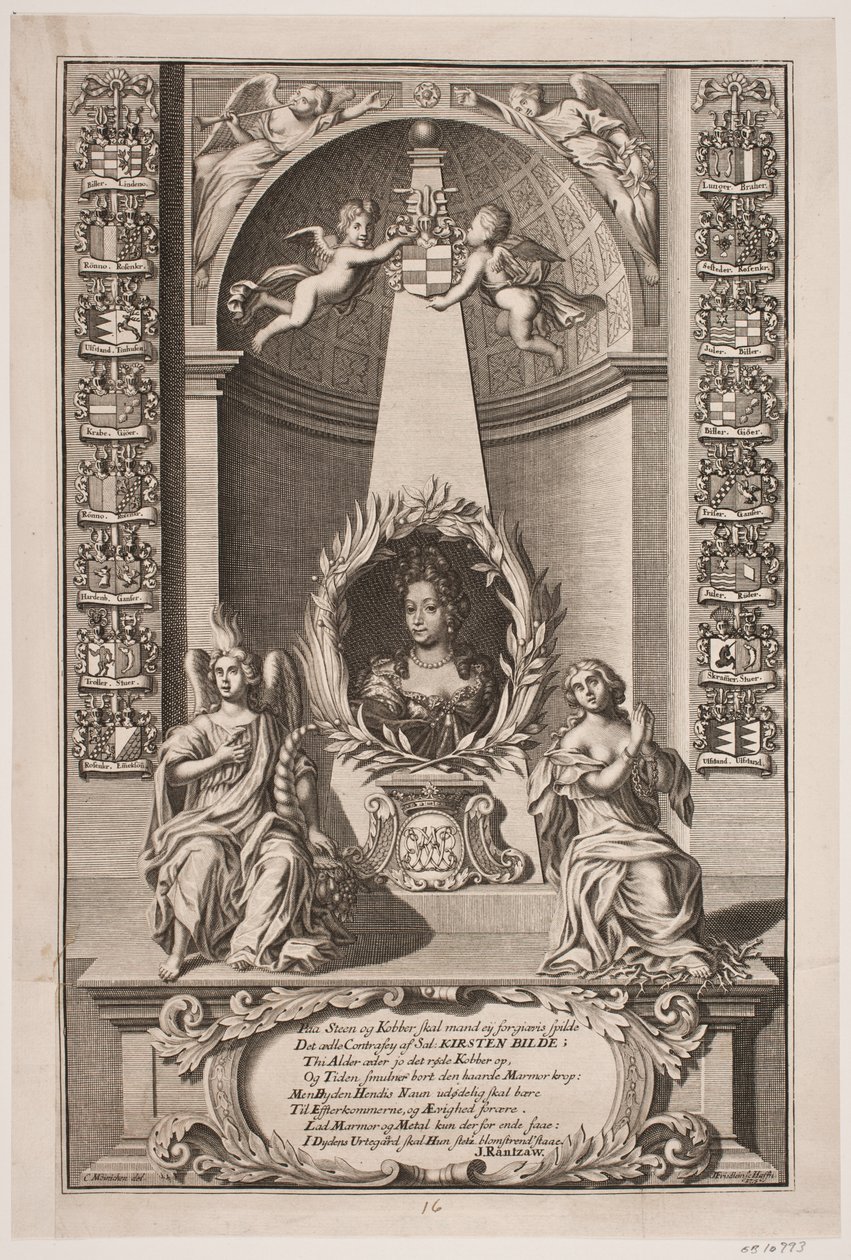 Kirsten Bille, felesége Otto Skeel alkotó: Johan Friedlein