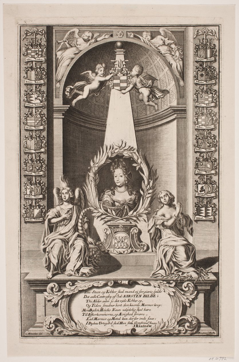 Kirsten Bille, felesége Otto Skeel alkotó: Johan Friedlein