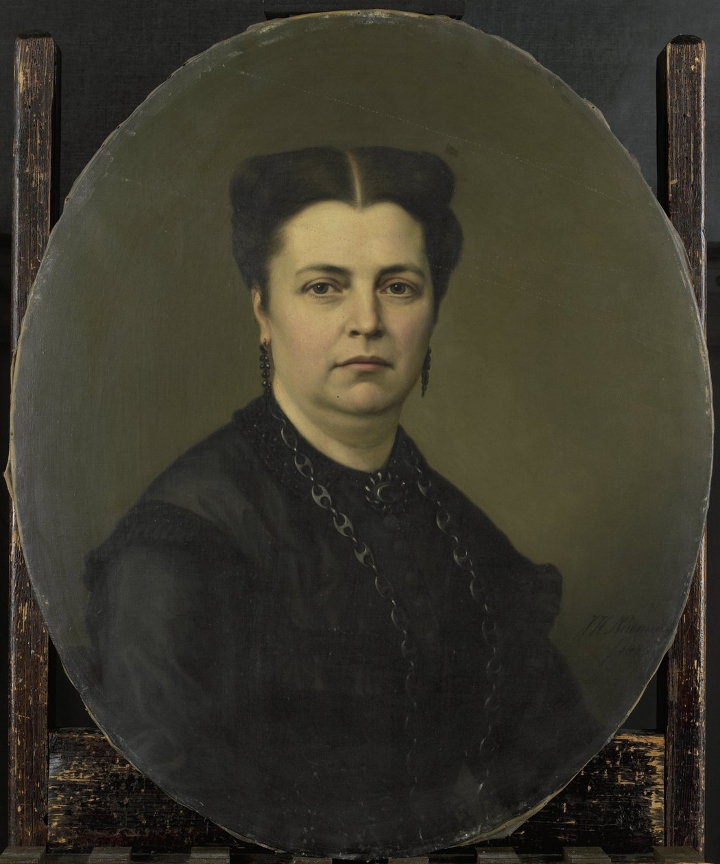 Jeanette Antoinette Pietermaat (1818-70). Pieter Mijer felesége alkotó: Johan Heinrich Neuman (signed by artist)