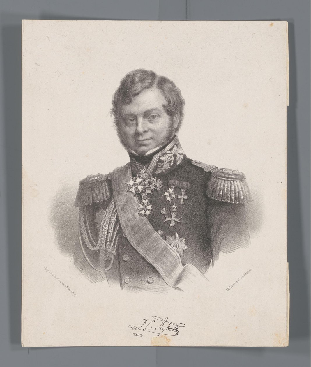 Julius Constantine Empire portréja alkotó: Johan Hendrik Hoffmeister