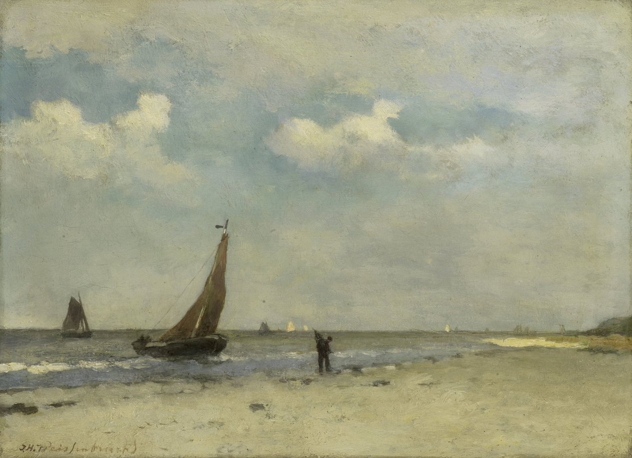 Tengerparti jelenet alkotó: Johan Hendrik Weissenbruch