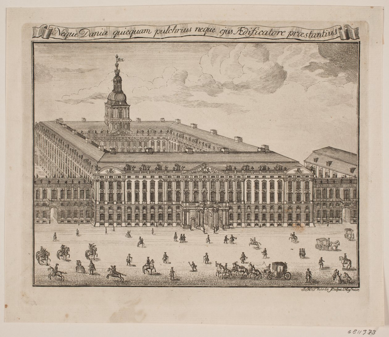 Christiansborg kastély alkotó: Johan Herman Thiele