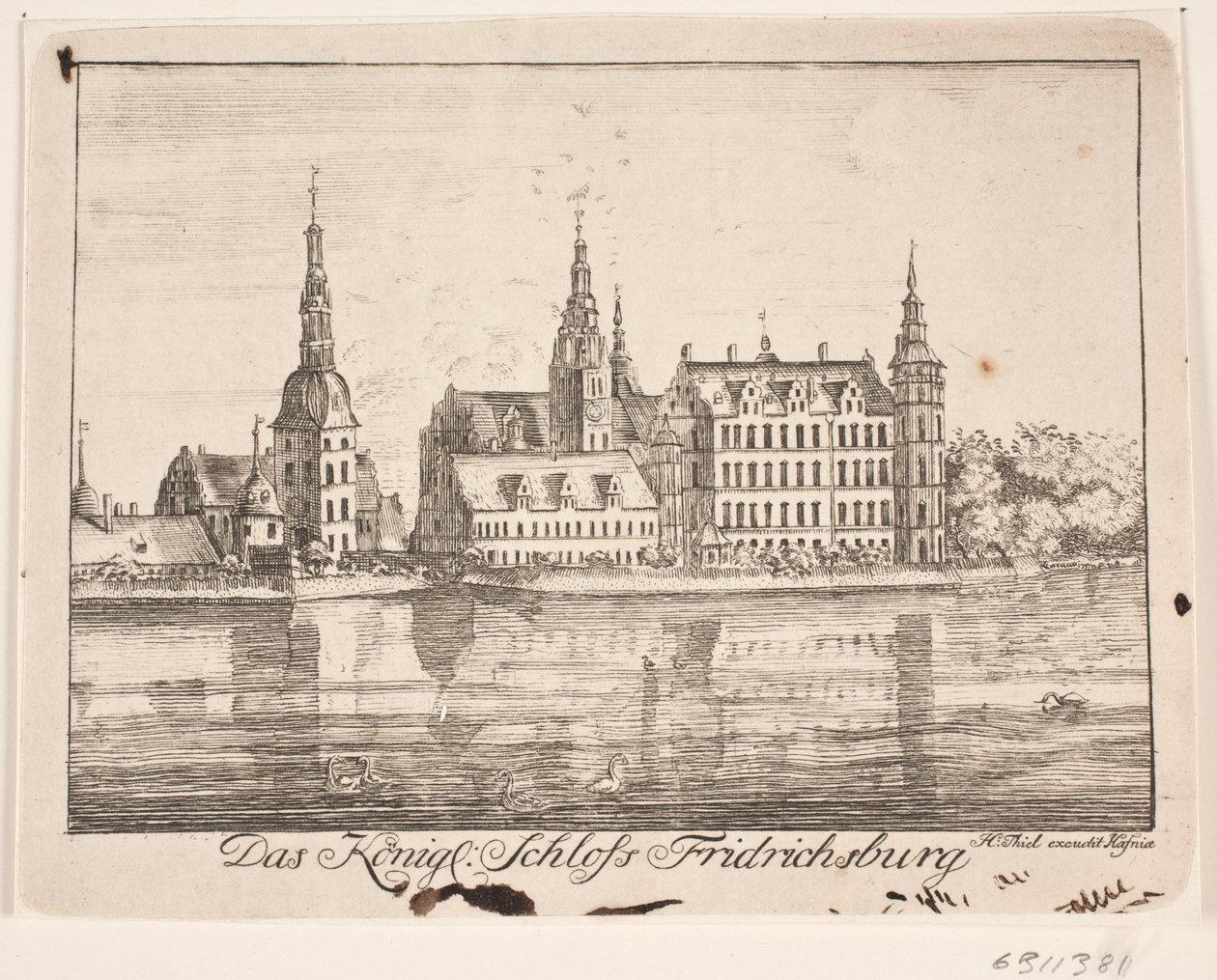 Frederiksborg kastély alkotó: Johan Herman Thiele