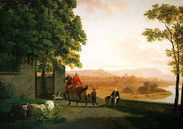Bern környéki táj alkotó: Johan Jakob Biedermann