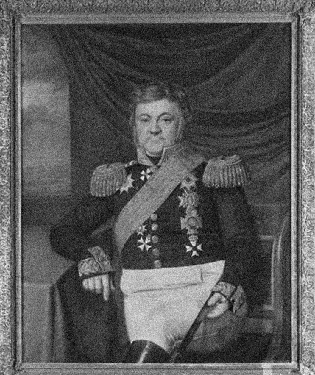 Lodewijk Zsigmond Vincent van Heiden portréja 1773-1850, 1830-as évek alkotó: Johan Joeke Gabriël van Wicheren