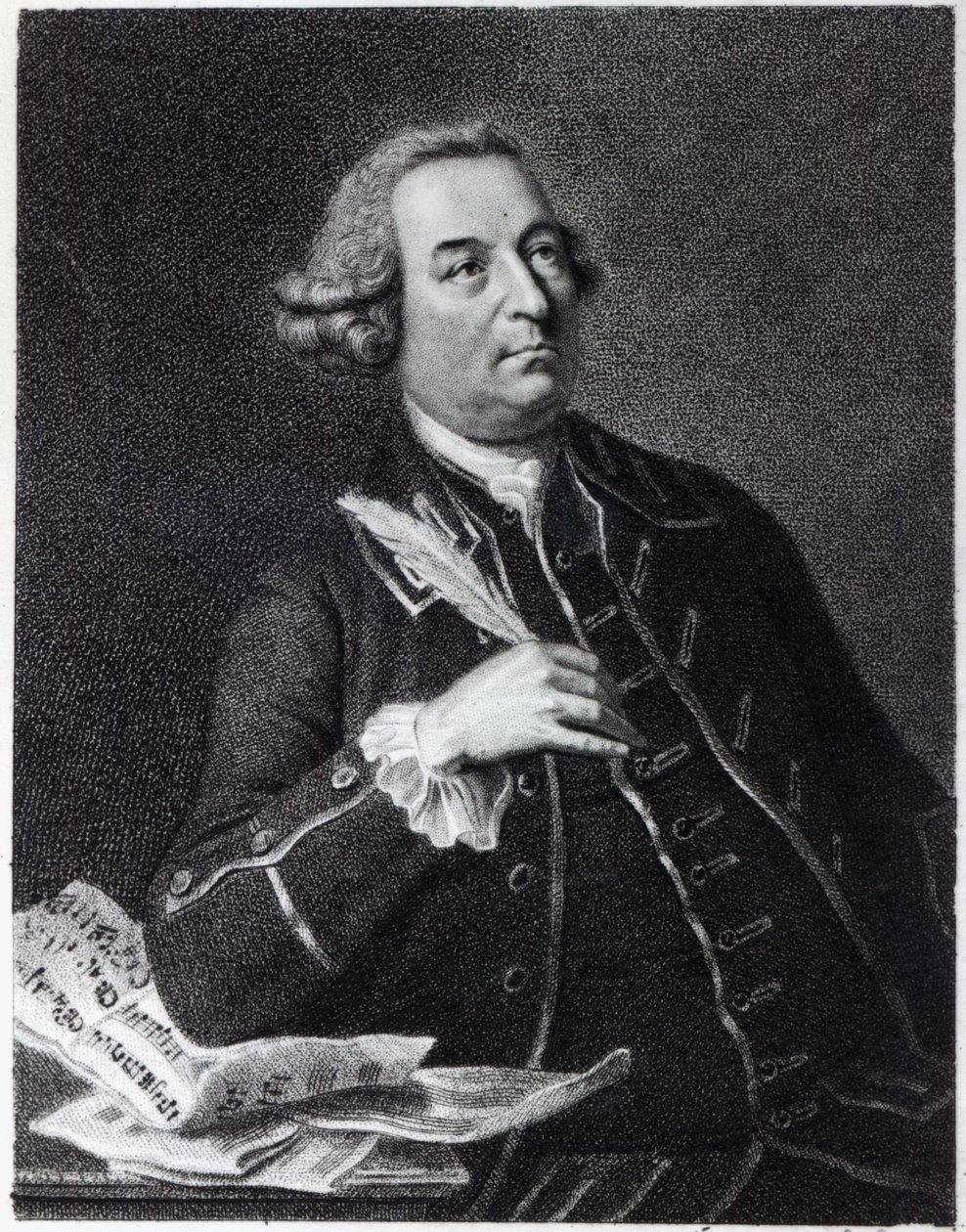 John Christopher Smith (1712-95), zenész és Händel amanuensisének portréja alkotó: Johan Joseph Zoffany