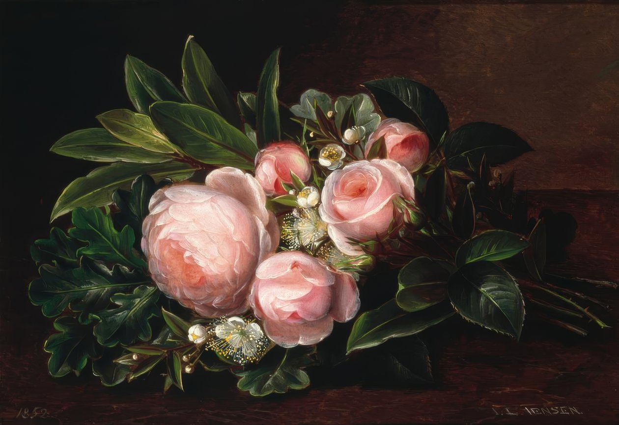 J.L.Jensen, Rosenstillleben alkotó: Johan Laurentz Jensen
