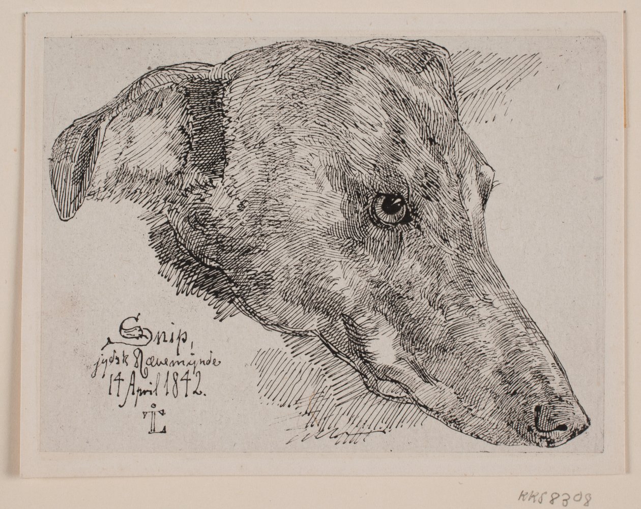 Dán: Hundehoved, Snip alkotó: Johan Lundbye